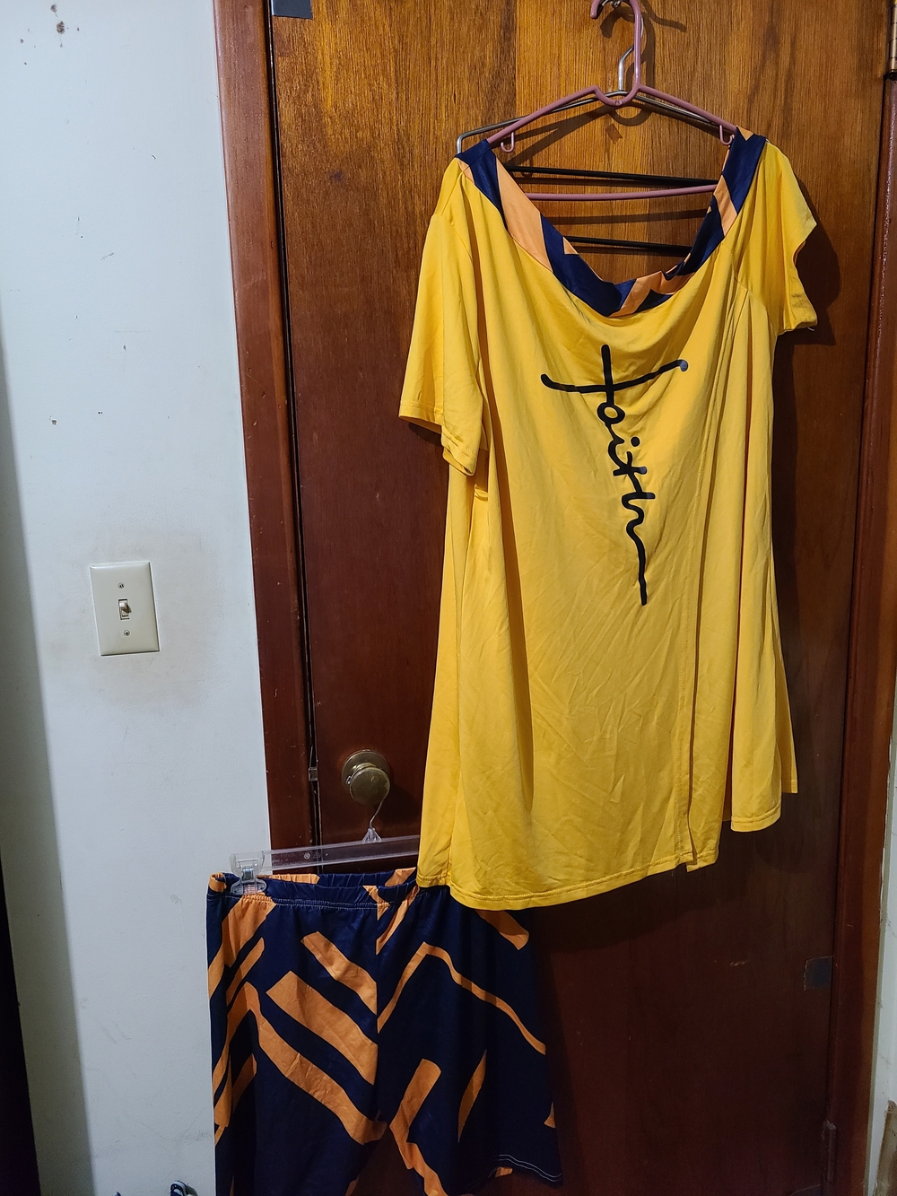 Yellow Faith Graphic Women's Top by